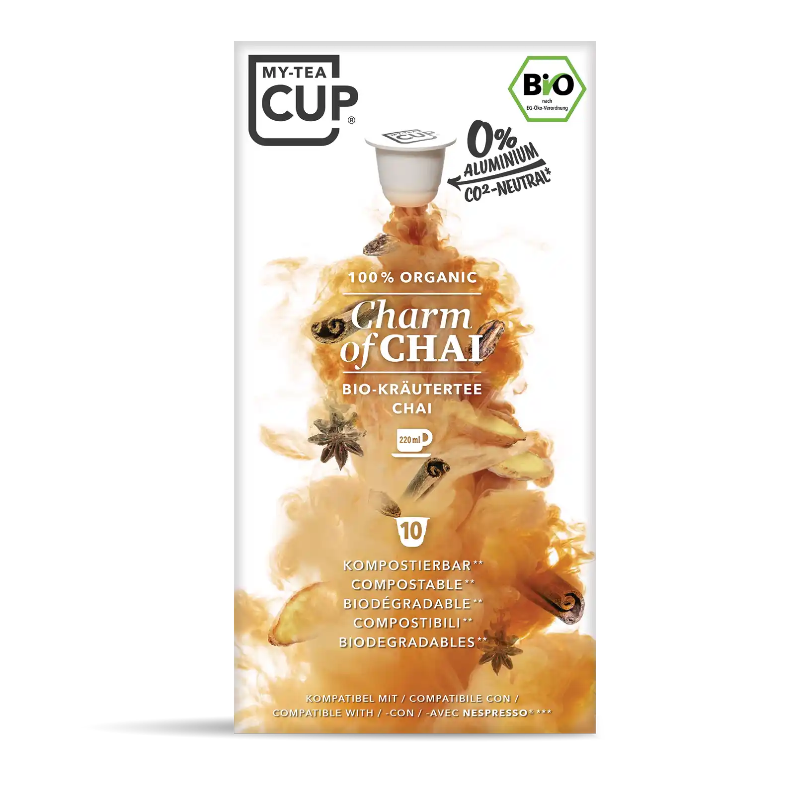 Erianto Chai　さま Organic Charm of Chai | Nespresso®³ Compatible Compostable Tea
