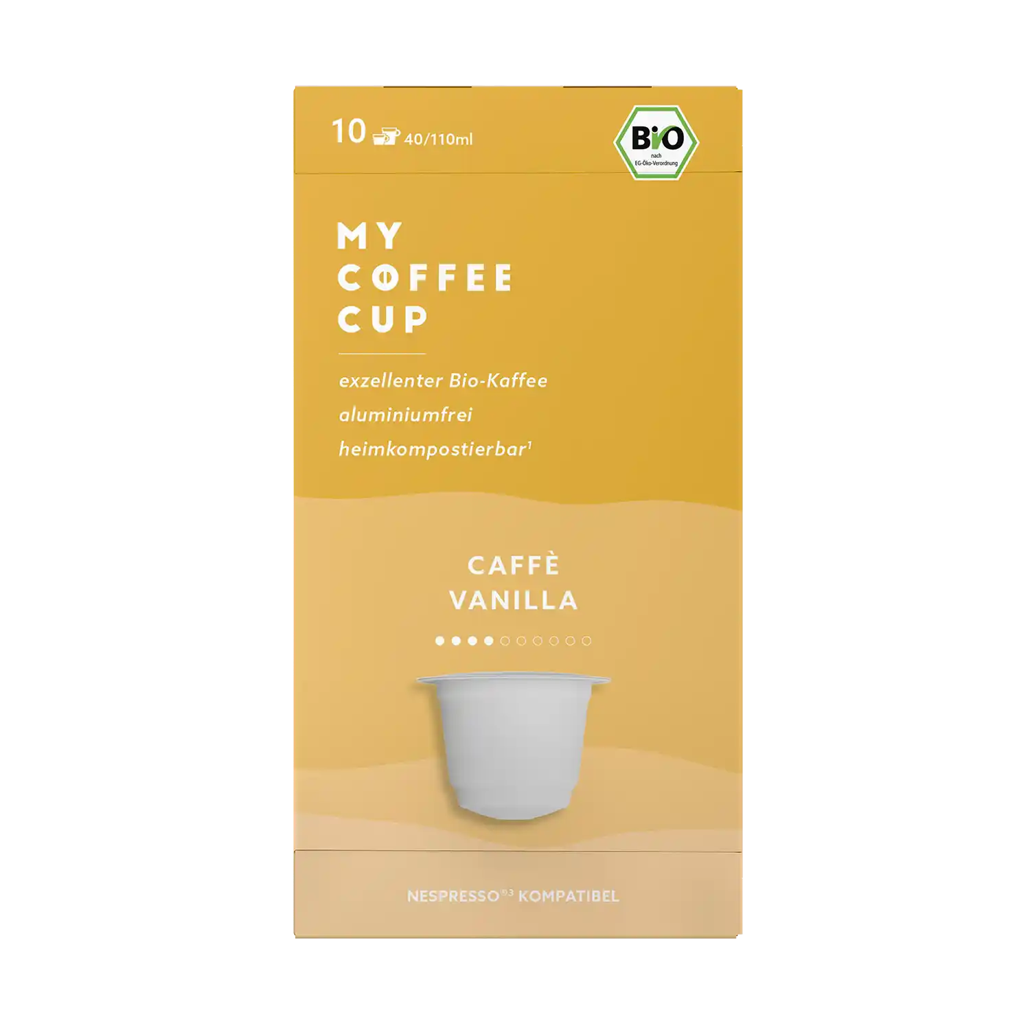 Nespresso kompatible Kapseln - caffé vanilla - MyCoffeeCup.de