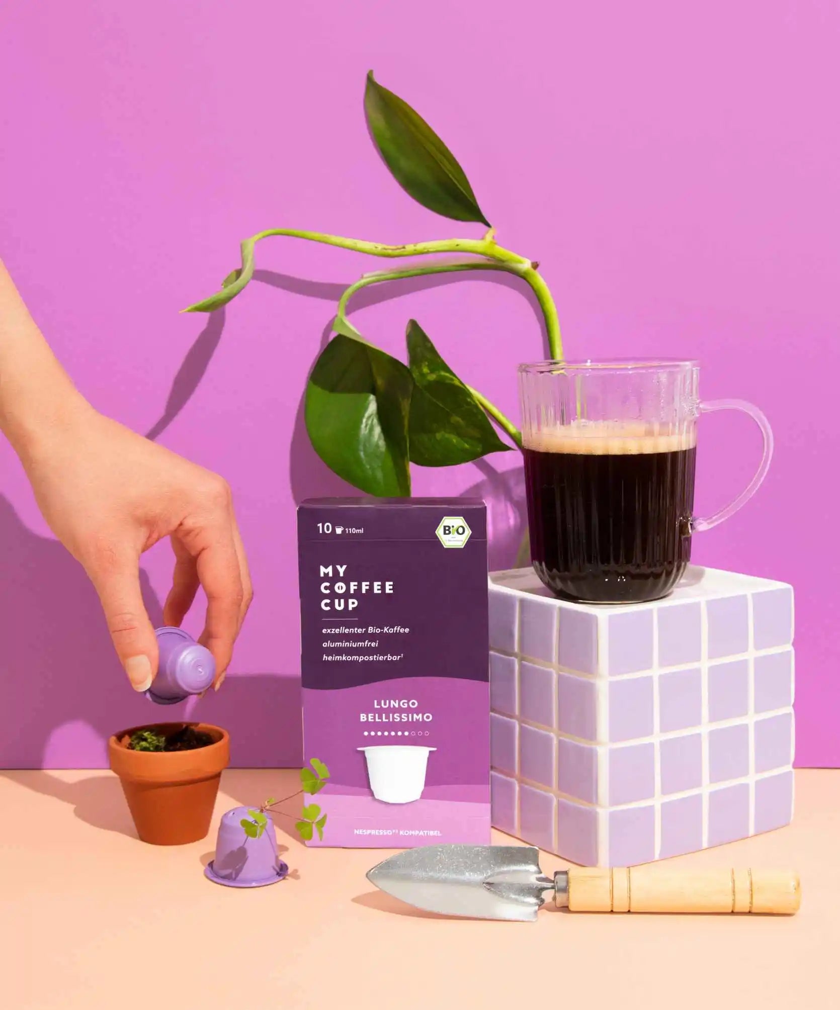 Nespresso kompatible Kapseln - bio lungo bellissimo - MyCoffeeCup.de