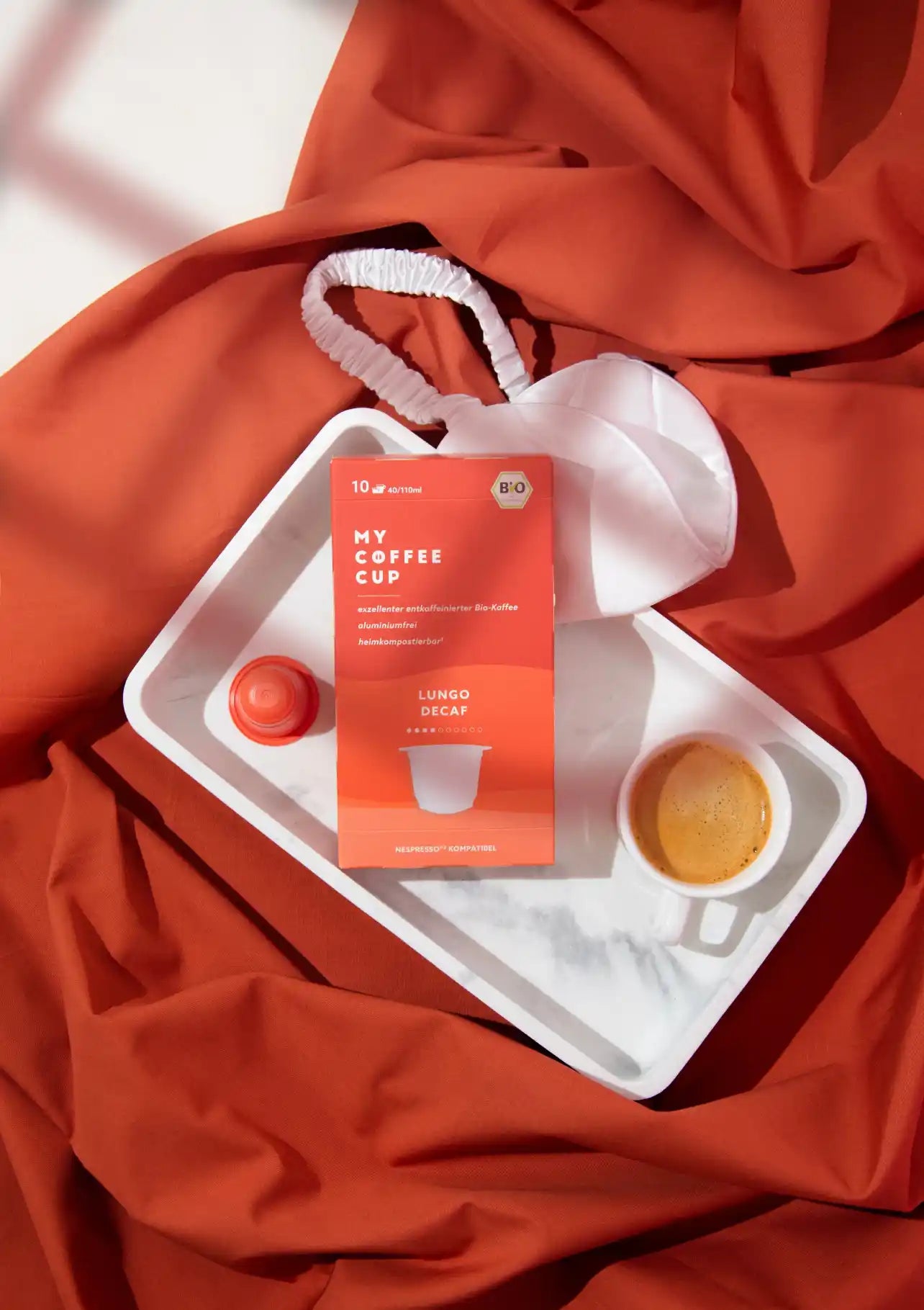 Nespresso kompatible Kapseln - lungo decaf - MyCoffeeCup.de