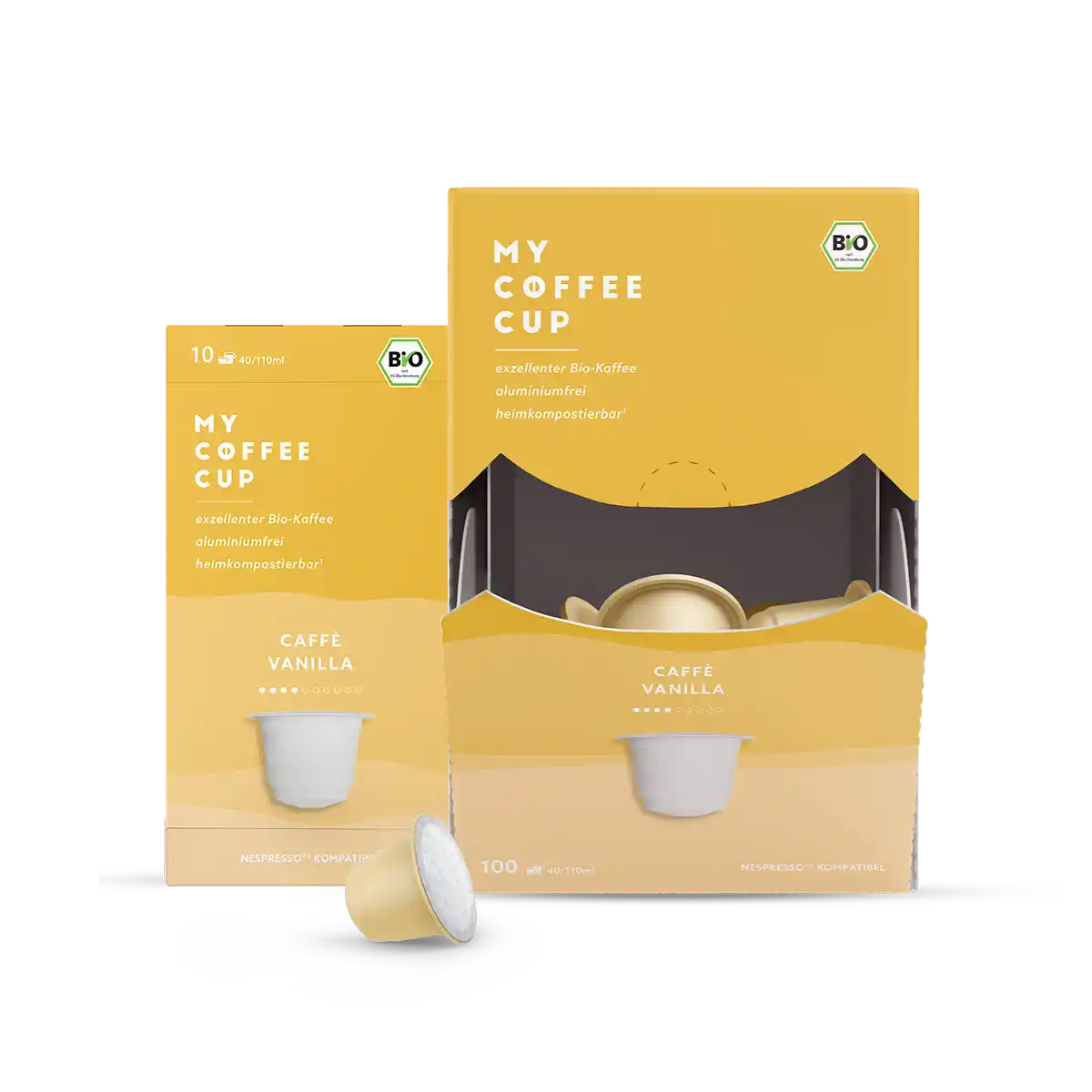Nespresso kompatible Kapseln - caffé vanilla - MyCoffeeCup.de