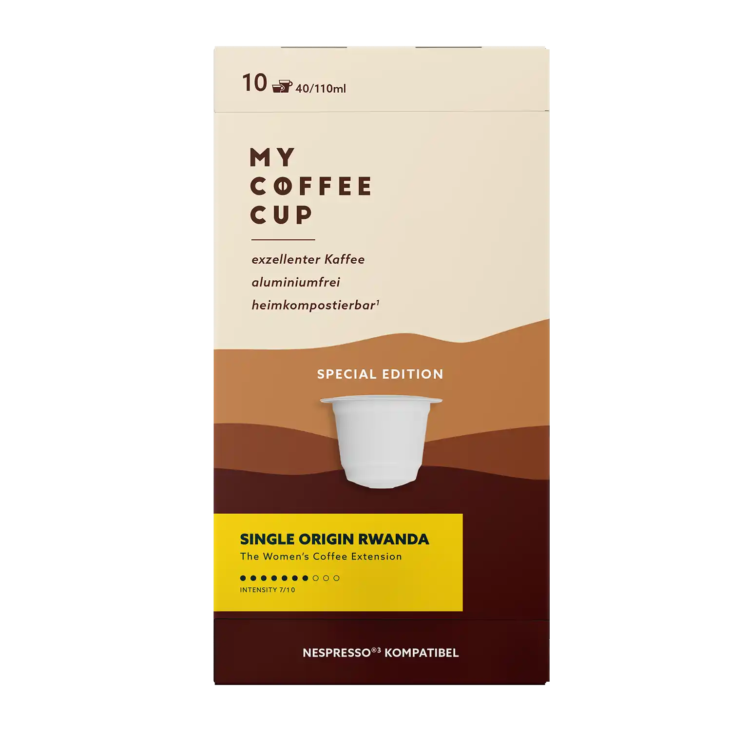 Nespresso kompatible Kapseln - single origin rwanda - MyCoffeeCup.de