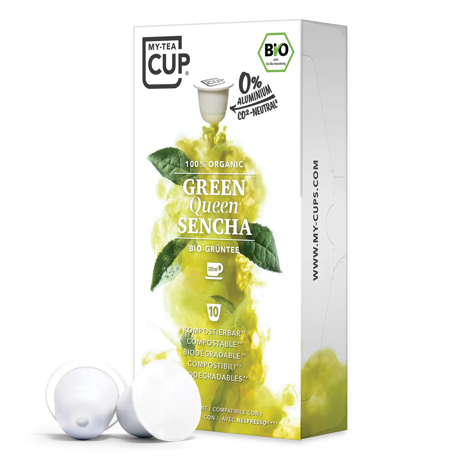 Nespresso kompatible Kapseln - green queen sencha - MyCoffeeCup.de