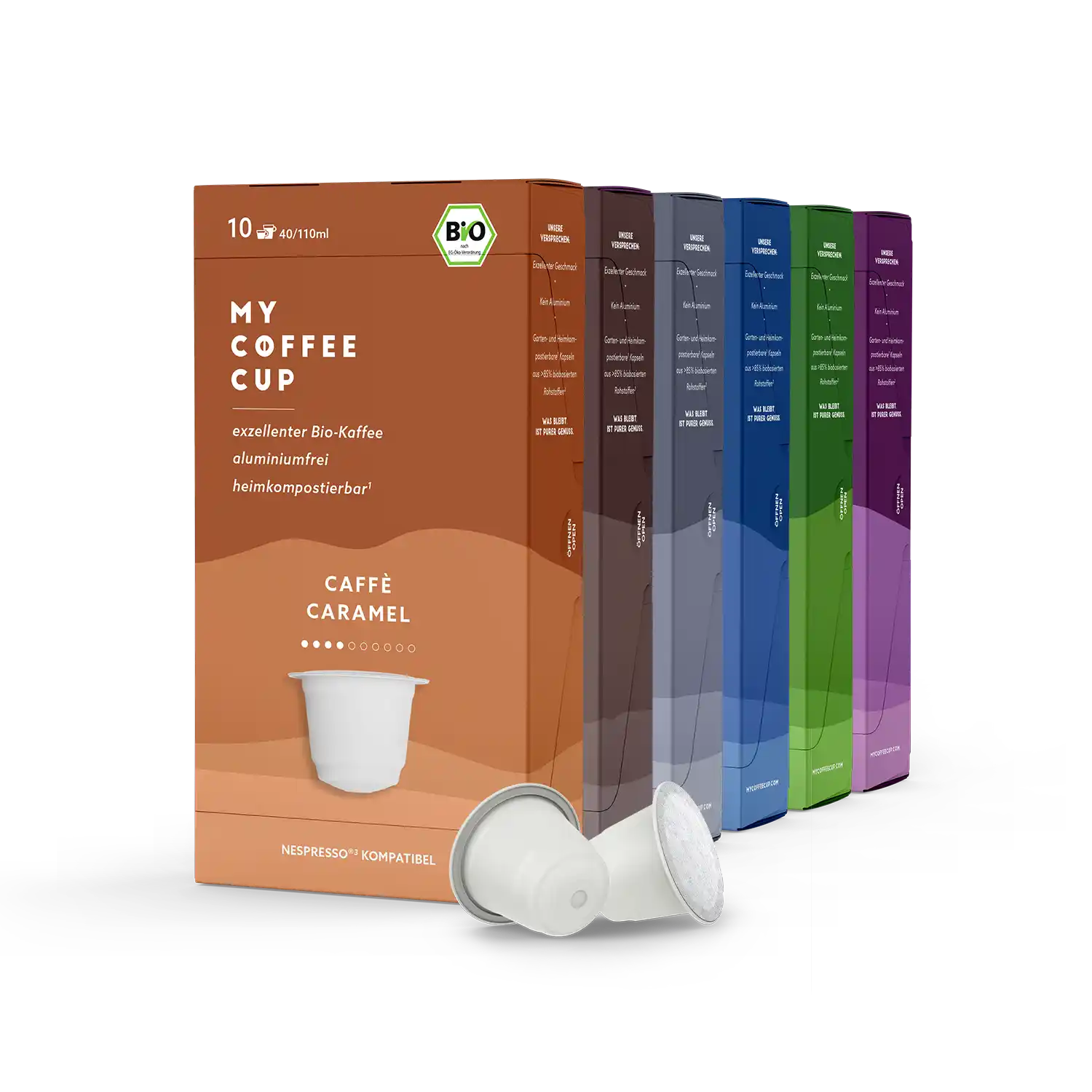 Nespresso kompatible Kapseln - 6 coffee bundle - MyCoffeeCup.de