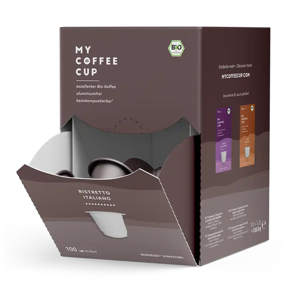 Nespresso kompatible Kapseln - bio ristretto italiano - MyCoffeeCup.de